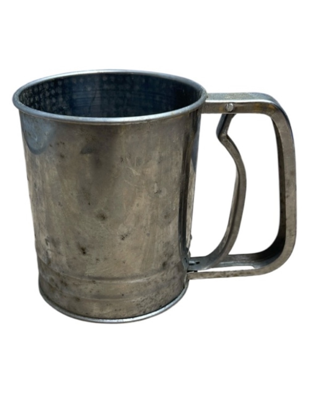 VINTAGE Flour Sifter Metal 2 Cup